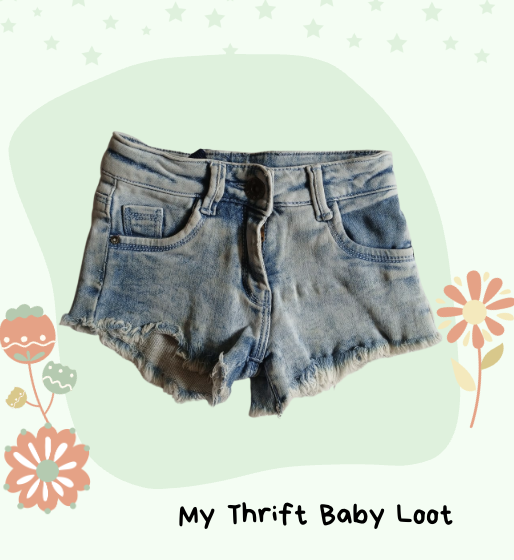 Preloved girls denim shorts (3-4 years)